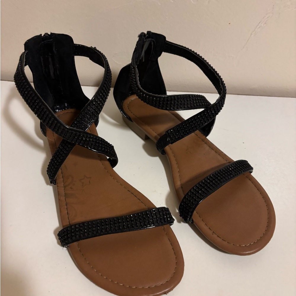 Elegant Black Strappy Sandals